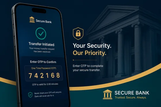 Banking OTP for transfer approval