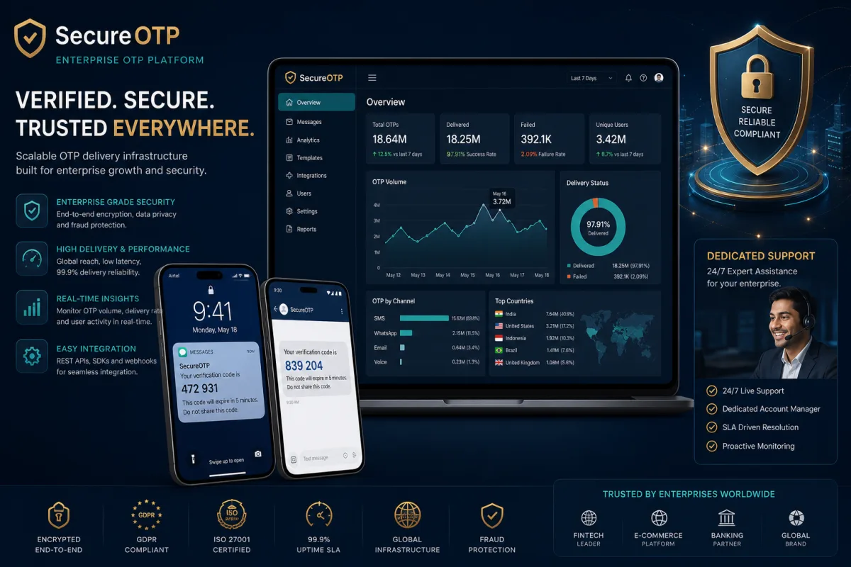 Enterprise OTP platform with volume and SLAs